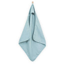 Prosop bebe cu gluga, Mini dots, 75x75 cm, bumbac hidrofil, verde