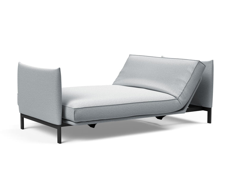 Canapea extensibila cu brate Innovation Living Junus Sharp Plus Cover Soft Spring 140x200cm Argus Grey