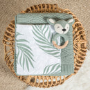 Set 3 batiste hidrofile, Nature, 31x31 cm, bumbac, verde