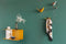 Cuier perete Umage Butterflies - Mini / Safran Yellow
