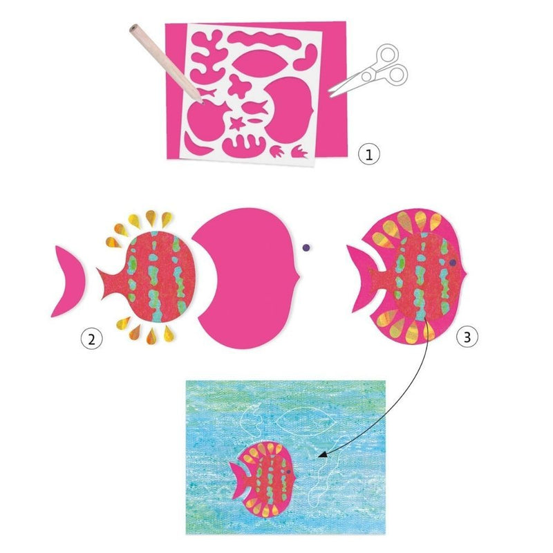 Set de creativitate Djeco - Design cu hartie