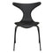 Scaun dining DanForm DOLPHIN, piele, negru, cadru negru