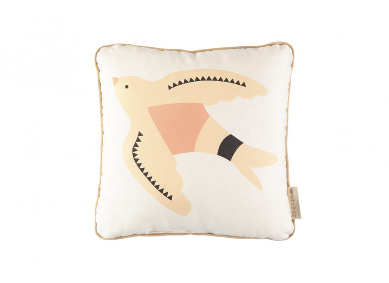 Pernuta decorativa Haiku Birds, 30x30cm, crem