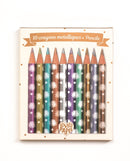 Set 10 creioane colorate metalice Chichi