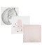 Set 3 scutece din bumbac Rose