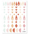 Sticker (18X24cm) - MINI GEO PINK&ORANGE
