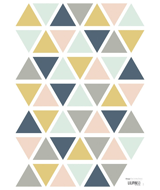 Sticker A3(29,7x42cm) - TRIANGLES GIRL