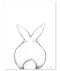 Poster (30x40cm) - BUNNY FROM THE BACK